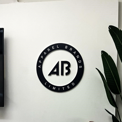 branded sign on wall Photo